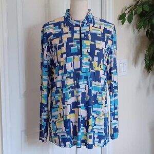 EUC! Jamie Sadock Simplicite Long Sleeve Golf/Tennis/Leisure Shirt Size XL